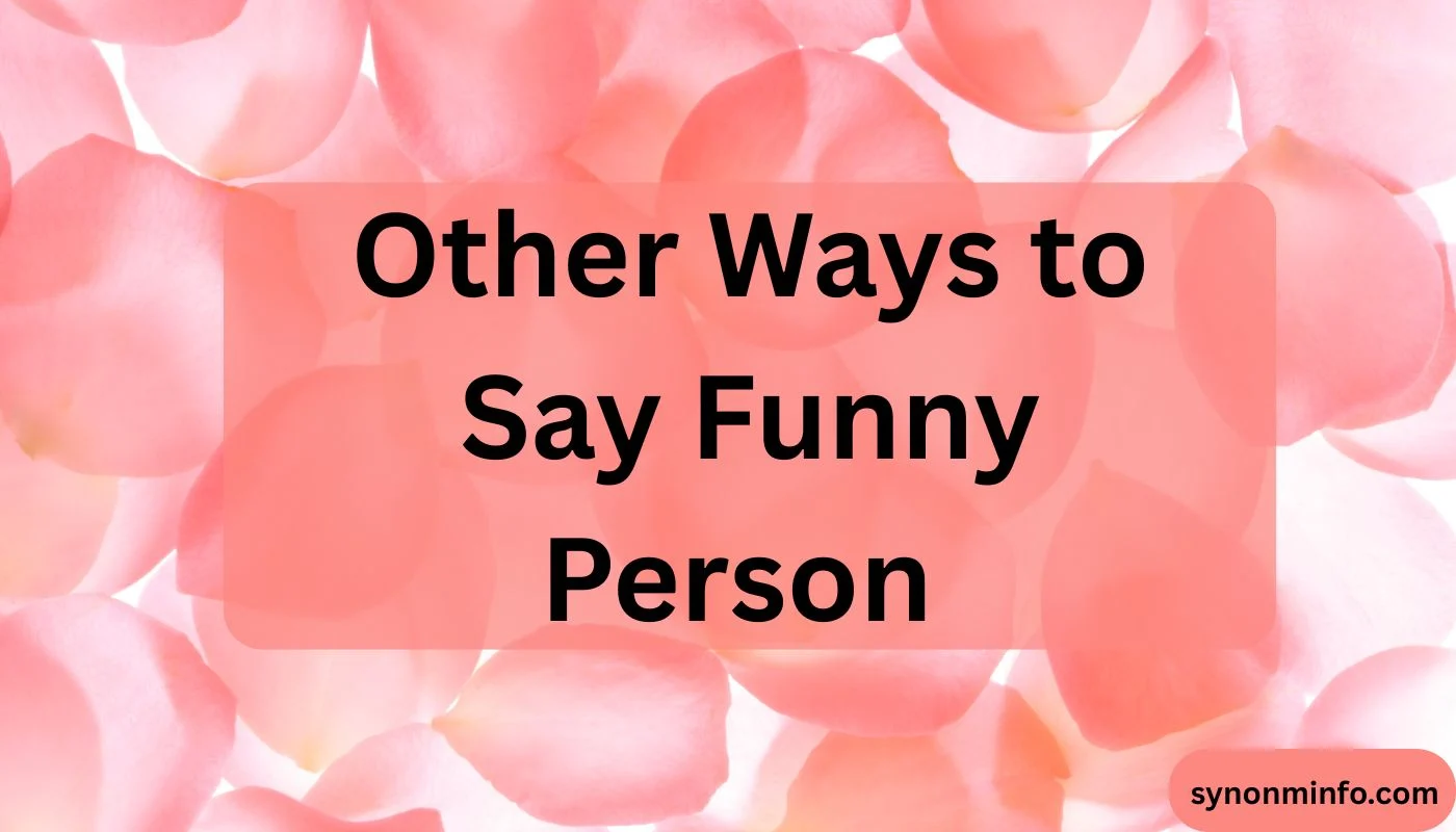 Other Ways to Say Funny Person