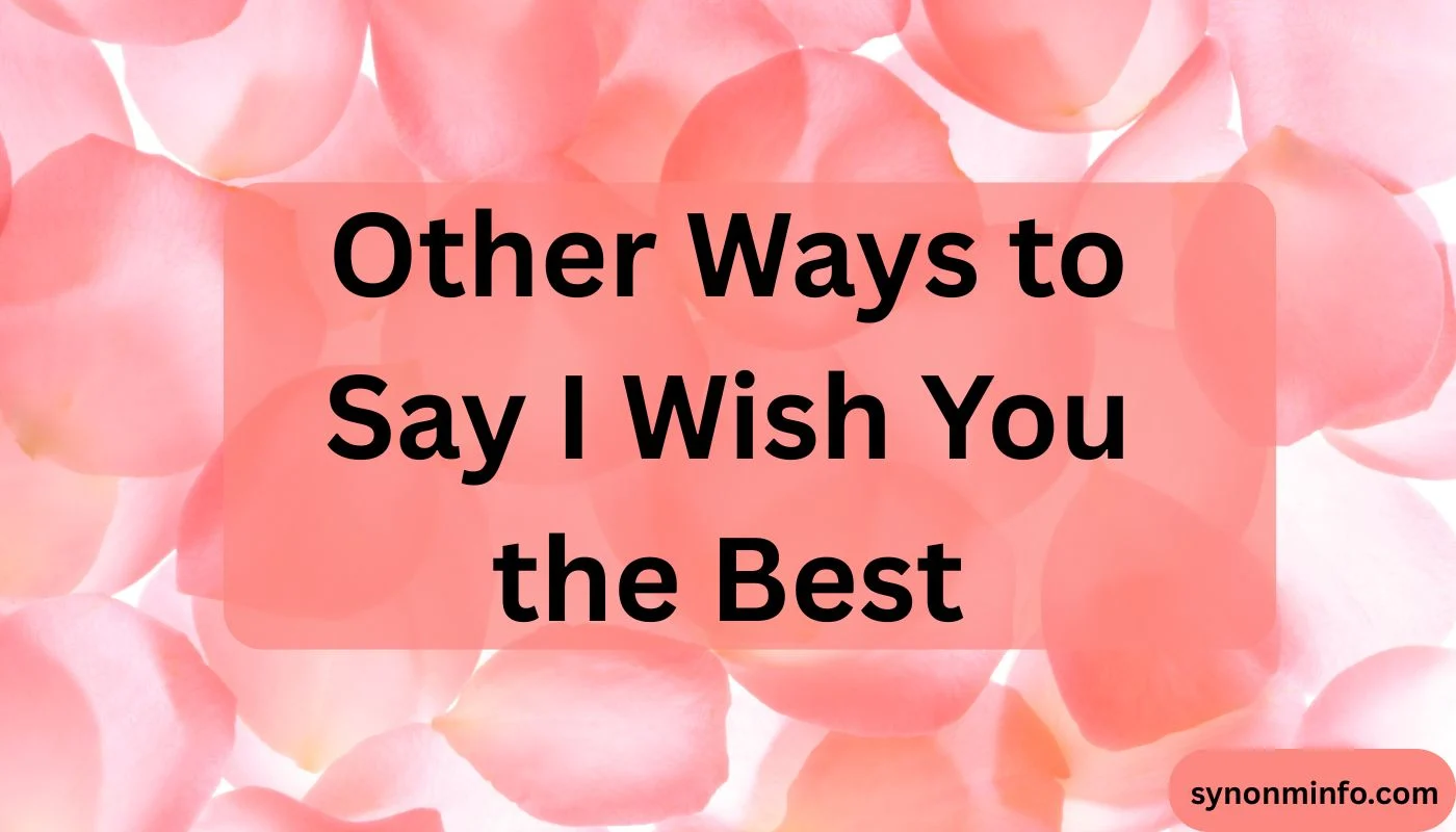 Other Ways to Say I Wish You the Best